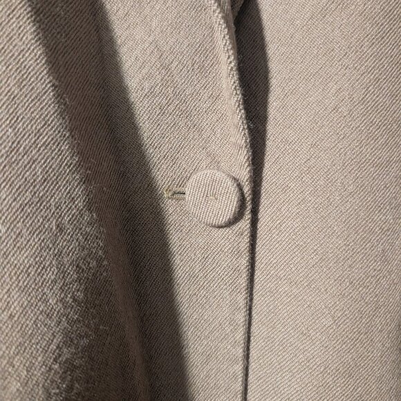 Zara | 100% Wool Fitted Blazer In Dark Camel - Picture 9 of 14